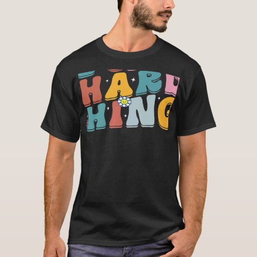 Retro Groovy We Can Do Hard Things Back To School Tシャツ (正面)