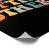 Retro Groovy We Rise By Lifting Others Motivationa ポスター (角)