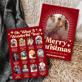 Retro Groovy What A Year In Review 12 Photo Arch シーズンカード