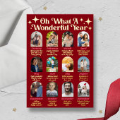 Retro Groovy What A Year In Review 12 Photo Arch 箔シーズンカード