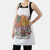 Retro Grow With The Flow Gardening Apron | Boho Fl エプロン (インサイチュ)