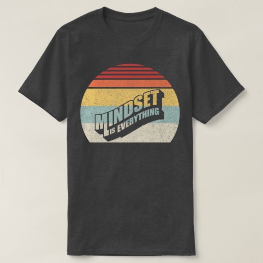 Retro Growth Mindset Entrepreneur Teacher Fitness Tシャツ (デザイン正面)