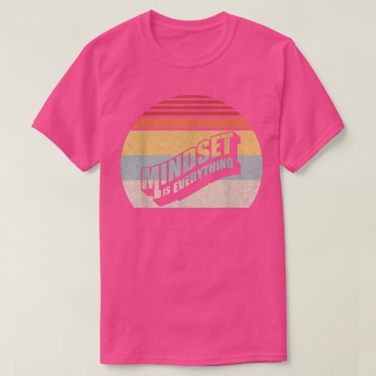 Retro Growth Mindset Entrepreneur Teacher Fitness  Tシャツ (デザイン正面)