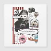 Retro Grunge Coquette Aesthetic Photo Collage (正面)