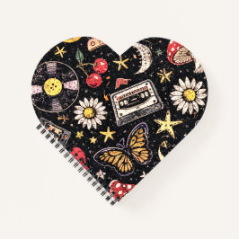 Retro Grunge Sunshine Bliss ノートブック