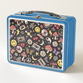 Retro Grunge Sunshine Bliss メタルランチボックス