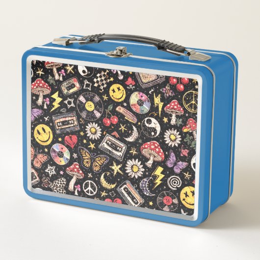 Retro Grunge Sunshine Bliss メタルランチボックス (正面)