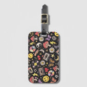 Retro Grunge Sunshine Bliss ラゲッジタグ (正面縦)