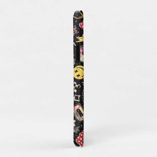 Retro Grunge Sunshine Bliss Case-Mate iPhoneケース (裏面/右)