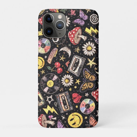Retro Grunge Sunshine Bliss Case-Mate iPhoneケース (裏)