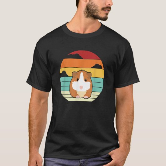 Retro Guinea Pig Guinea Pig Breeder Guinea Pig Tシャツ (正面)
