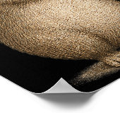 Retro Guinea Pig Rock On Music Funny Gift Men Wome ポスター (角)