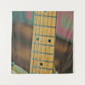 retro guitar lover gift タペストリー (正面)