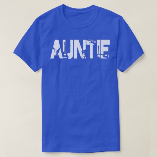 Retro Guitarist Mother Auntie Guitar Mother's Day  Tシャツ (デザイン正面)