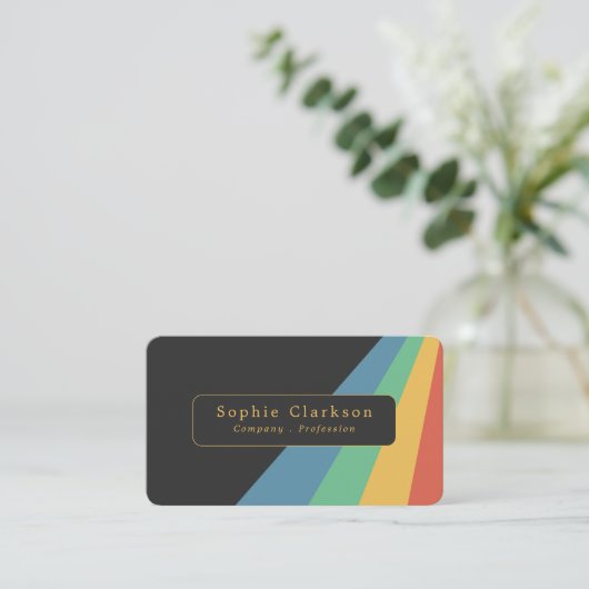 Retro Half Lines 名刺 (スタンド正面)