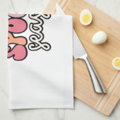 Retro Halloween キッチンタオル (四つ折り)