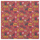 Retro Halloween pattern in vintage cartoon style. ファブリック (見本)