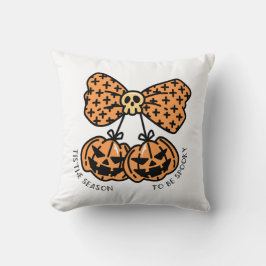 Retro Halloween Pumpkins Season to Be Spooky クッション