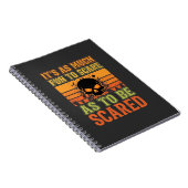 Retro Halloween Scare Skull Design_1 ノートブック (右側)