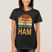 Retro Ham Radio Operator Costume Radio Tower Tシャツ (正面)