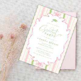 Retro Hand Drawn Grad Party 2026 招待状