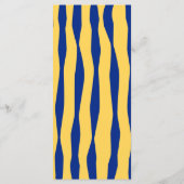 Retro Hand Drawn Handwritten Blue Italian Wedding メニュー (裏面)