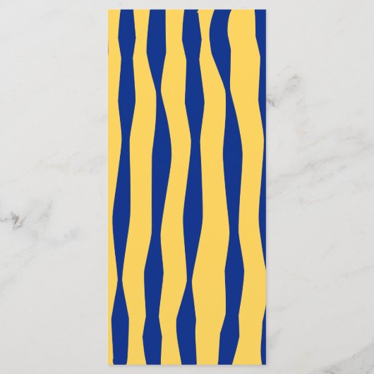 Retro Hand Drawn Handwritten Blue Italian Wedding メニュー (裏面)