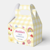 Retro Hand Drawn Quirky Birthday Party フェイバーボックス (正面サイド)