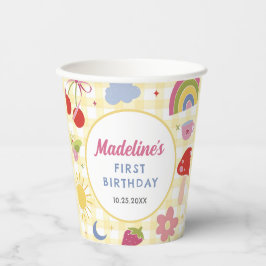 Retro Hand Drawn Quirky Birthday Party 紙コップ