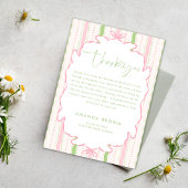 Retro Hand Drawn Thank you Graduation 招待状