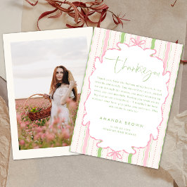 Retro Hand Drawn Thank you Graduation 招待状