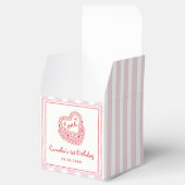 Retro Hand Drawn Valentine Girl First Birthday フェイバーボックス (オープン)