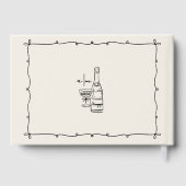 Retro Hand Drawn Wedding ゲストブック (裏面)