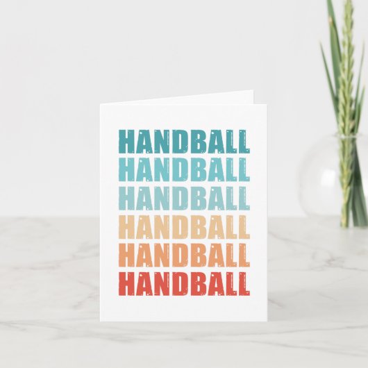 Retro Handball Vintage Gift カード (正面)