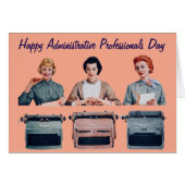 Retro Happy Administrative Professionals Day  (正面横)