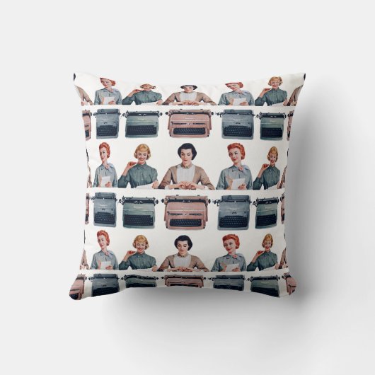 Retro Happy Administrative Professionals Day  クッション (裏面)