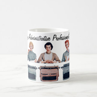 Retro Happy Administrative Professionals Day  コーヒーマグカップ