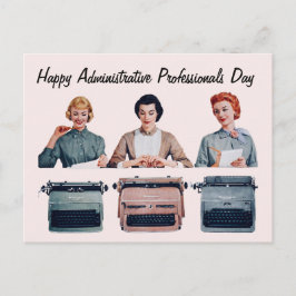 Retro Happy Administrative Professionals Day  ポストカード