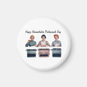 Retro Happy Administrative Professionals Day  マグネット (正面)