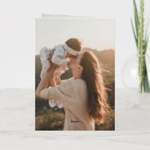 Retro Happy Birthday 6 Photo カード (裏面)