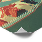 Retro Happy Cooking Vibes ポスター (角)