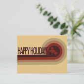 Retro Happy Holidays シーズンポストカード (スタンド正面)