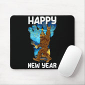 Retro Happy New Year 2026 Bigfoot Lovers New Years マウスパッド (マウス)