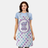 Retro Happy New Year Sign – Celebrate Marquee エプロン (着用した状態)