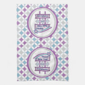 Retro Happy New Year Sign – Celebrate Marquee キッチンタオル (縦)