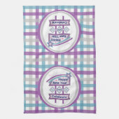 Retro Happy New Year Sign – Celebrate Marquee キッチンタオル (縦)