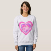 Retro Heart MAMA スウェットシャツ (正面フル)