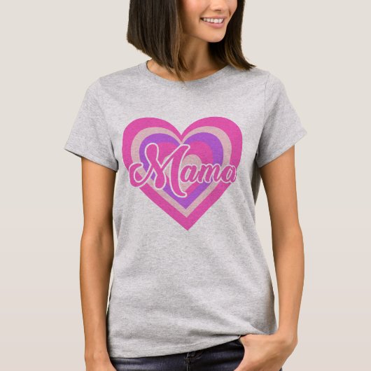 Retro Heart MAMA Tシャツ (正面)