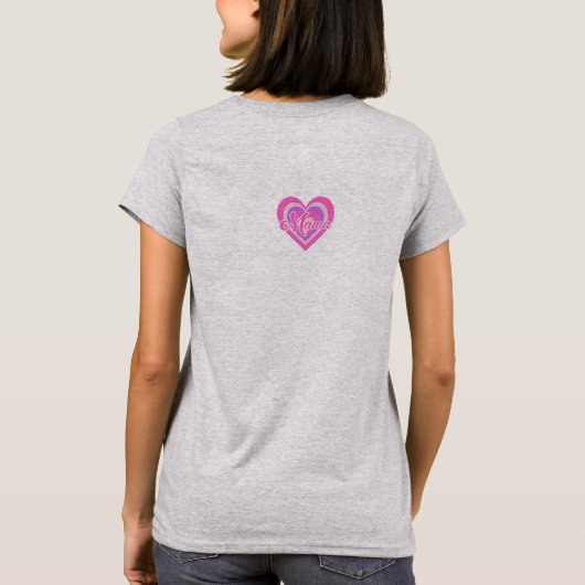 Retro Heart MAMA Tシャツ (裏面)