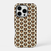 Retro Hearts Leopard iPhoneケース (裏面)